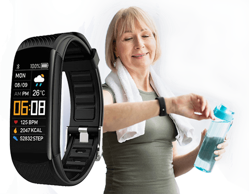 Watch for Monitoring Heart Rate and Blood Pressure Track Your Fitness and  Vital